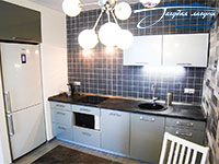 Кухонная зона, апартаменты в Евпатории «Скандинавский Уют»