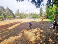 Спортивная площадка в детском лагере «Алые паруса», Евпатория, Заозерное