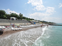 Пляж пансионата «Солнечный», Николаевка, Крым, фото 3