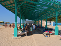 Пляж санатория Здравница в Евпатории