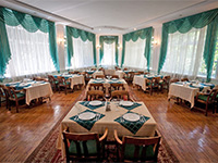 Обеденный зал ресторана «Фонтан» в санатории «Гурзуфский», Гурзуф, Южный берег Крыма, фото 2